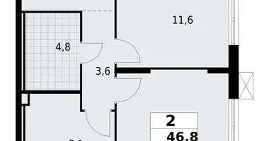Квартира 2 комнаты в Красное Село, Россия
