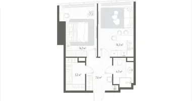 1 room apartment in Russia