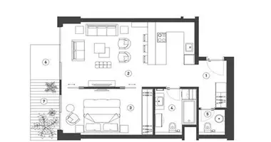 Wohnung in Budva, Montenegro
