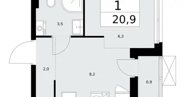 Wohnung 1 zimmer in Kommunarka, Russland