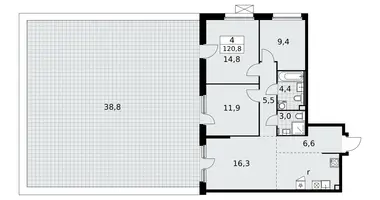 Wohnung 4 zimmer in Kommunarka, Russland