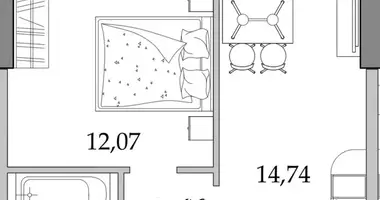 Квартира 1 комната в Одесса, Украина