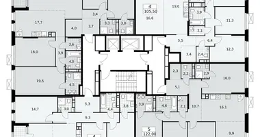Apartamento 5 habitaciones en Kommunarka, Rusia