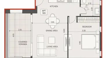Apartamento 1 habitacion en Limasol, Chipre