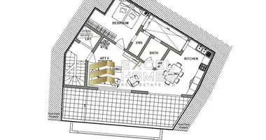 Penthouse 1 chambre dans Pieta, Malte