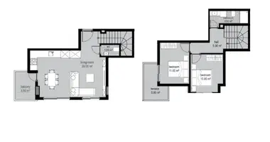 Appartement 2 chambres dans Alanya, Turquie
