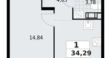 Wohnung 1 zimmer in Lagolovskoe selskoe poselenie, Russland