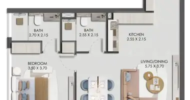 Wohnung 1 Schlafzimmer in Dubai, Vereinigte Arabische Emirate