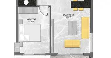 Wohnung 2 zimmer in Tosmur, Türkei