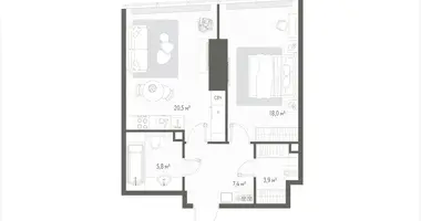 Wohnung 1 zimmer in Russland