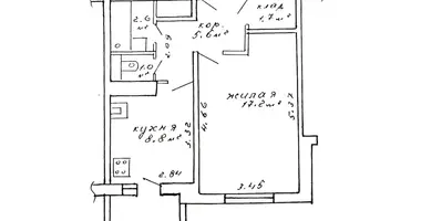Apartamento 1 habitación en Minsk, Belarús