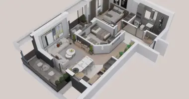 Apartamento 3 habitaciones en Susanj, Montenegro