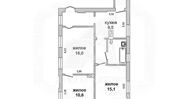 3 room apartment in Brest, Belarus