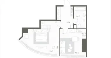 1 room apartment in Russia