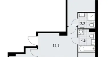 Appartement 3 chambres dans Troïtsk, Russie