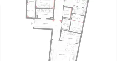 Apartamento 2 habitaciones en Moscú, Rusia