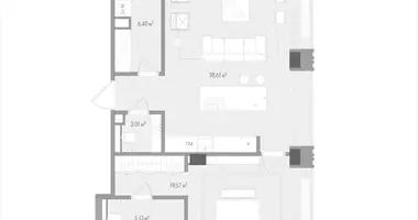 Wohnung 1 zimmer in Moskau, Russland