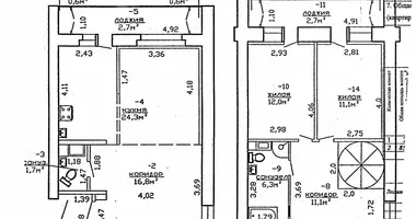 2 room apartment in Homel, Belarus