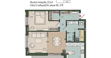 Квартира 1 комната в Калининград, Россия