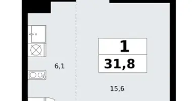 Appartement 1 chambre dans Kommunarka, Russie