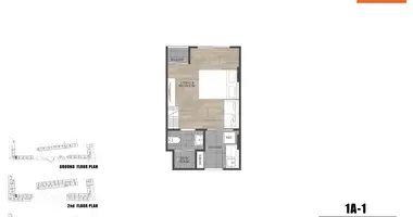 Wohnung 1 Schlafzimmer in Pa Tong, Thailand