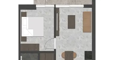 Wohnung 2 zimmer in Kestel, Türkei