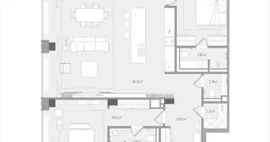 Mieszkanie 2 pokoi w Moskwa, Rosja