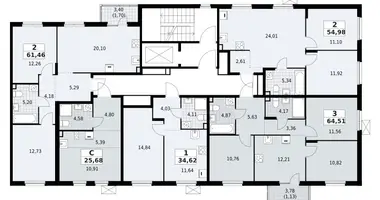 3 room apartment in Lagolovskoe selskoe poselenie, Russia
