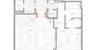 Apartamento 1 habitación en Moscú, Rusia