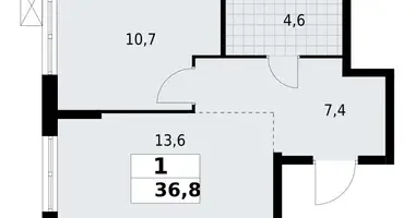 Mieszkanie 1 pokój w Krasnoye Selo, Rosja