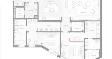 Apartamento 2 habitaciones en Moscú, Rusia