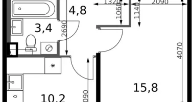 Appartement 1 chambre dans Leninsky District, Russie
