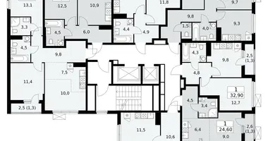 Квартира 2 комнаты в район Коммунарка, Россия