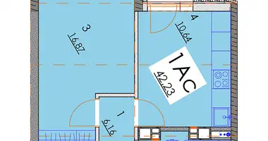 Mieszkanie 1 pokój w Mińsk, Białoruś