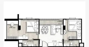 2 bedroom apartment in Kamala, Thailand