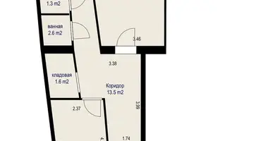 Mieszkanie 3 pokoi w Mińsk, Białoruś