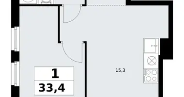 Apartamento 1 habitación en Kommunarka, Rusia