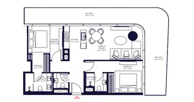 Wohnung 2 Schlafzimmer in Dubai, Vereinigte Arabische Emirate