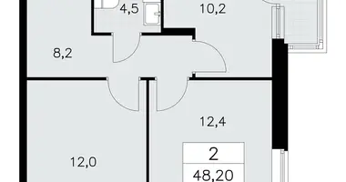 2 room apartment in Kommunarka, Russia