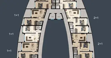 Apartamento 2 habitaciones en Alanya, Turquía