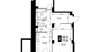Квартира 2 комнаты в Ленинский городской округ, Россия