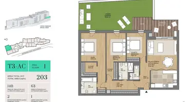 Mieszkanie 3 pokoi w Setubal, Portugalia