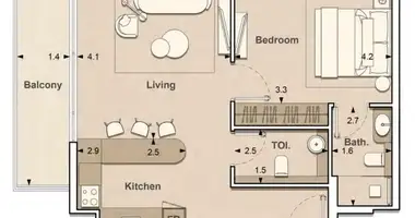 1 bedroom apartment in Dubai, United Arab Emirates