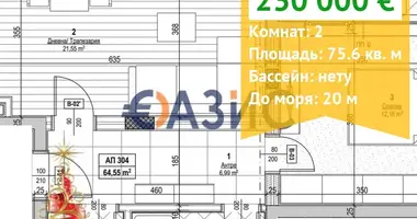 Wohnung 2 zimmer in Nessebar, Bulgarien