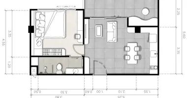 Appartement 1 chambre dans Kamala, Thaïlande