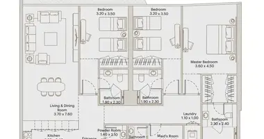 3 bedroom apartment in Dubai, United Arab Emirates