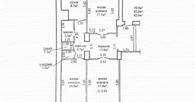 Wohnung 3 zimmer in Babrujsk, Belarus