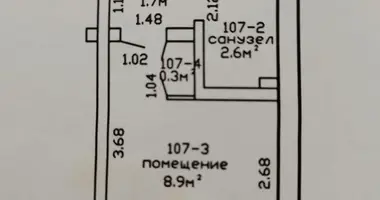 Wohnung 1 zimmer in Pakaliubicki sielski Saviet, Belarus