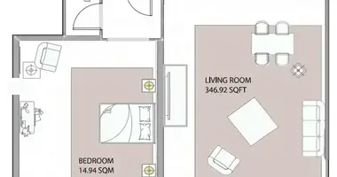 1 bedroom apartment in Ajman, United Arab Emirates