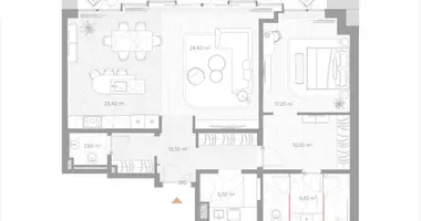 Квартира 1 комната в Москва, Россия